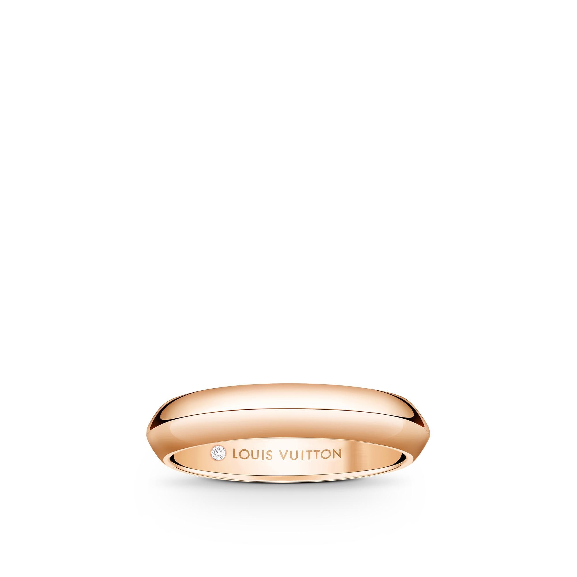 LV Diamonds 4mm Band, Pink Gold - Jewelry - Categories | LOUIS